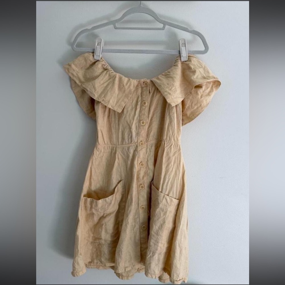 Reformation landy linen dress